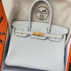 Hermes Birkin 30 Bleu Pale with Gold
Hardware